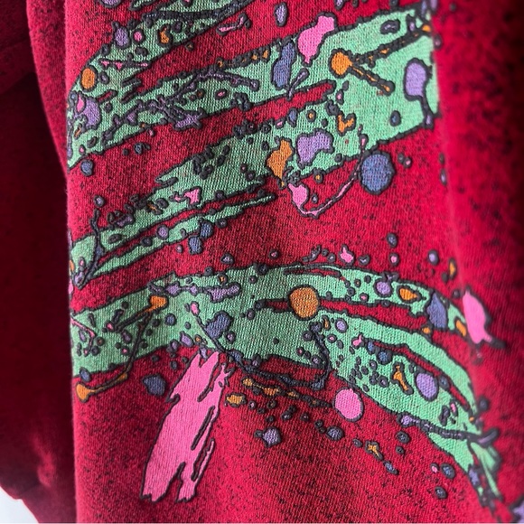 Vintage 80s 90s Christmas Tree Crewneck Sweatshirt Made in USA - Picture 6 of 10